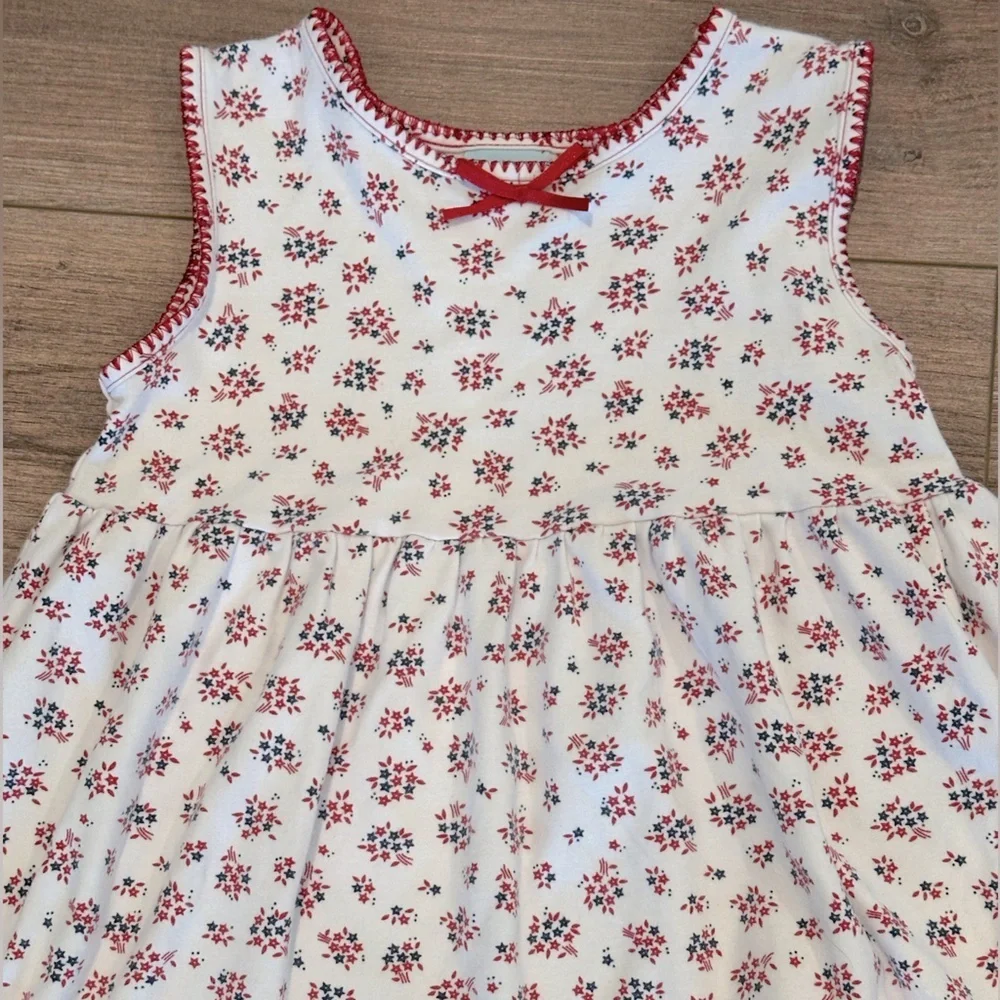 Girls 6 Hearstrings Red, White and Blue Sleeveless Dress